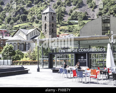 Centre de Congressos, Andorra La Vella, Andorre Banque D'Images