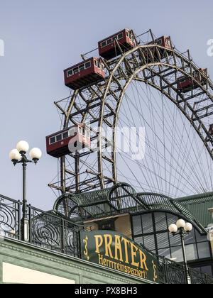 Vienne, Prater, redesing 2008 entrée, l'Autriche, 2 district. Banque D'Images
