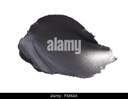 Frottis noir magnétique de masque de visage sur un fond blanc. Banque D'Images