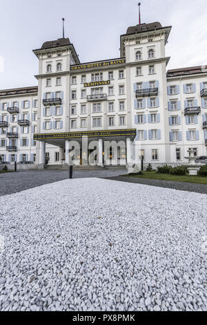 , Kempinski Grand Hotel des Bains, Saint-Moritz, Suisse, Grisons Banque D'Images