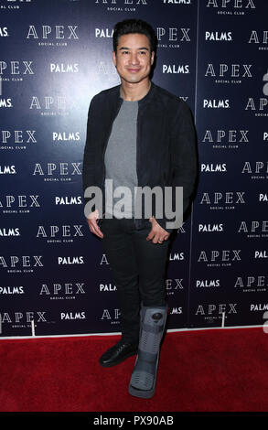 Las Vegas, NV, USA. 19 Oct, 2018. 19 octobre 2018 - Las Vegas, NV - Mario Lopez. Mario Lopez fête son anniversaire au Sommet Social Club à Las Vegas Palms .Crédit photo : MJT/AdMedia : Crédit Mjt/AdMedia/ZUMA/Alamy Fil Live News Banque D'Images