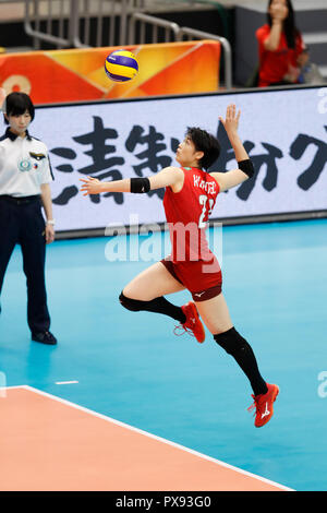 Kanagawa, Japon. 19 Oct, 2018. /Ai Kurogo (JPN) Volleyball Volleyball FIVB : Women's World Championship Japon 2018 ronde finale 5e place entre le Japon 1-3 United States à Yokohama Arena de Kanagawa, Japon . Credit : Naoki Morita/AFLO SPORT/Alamy Live News Banque D'Images