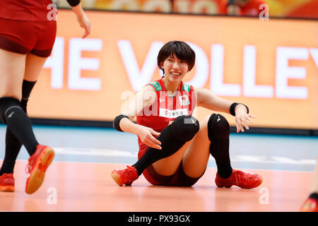 Kanagawa, Japon. 19 Oct, 2018. Yuki Ishii (JPN) Volleyball Volleyball FIVB : Women's World Championship Japon 2018 ronde finale 5e place entre le Japon 1-3 United States à Yokohama Arena de Kanagawa, Japon . Credit : Naoki Morita/AFLO SPORT/Alamy Live News Banque D'Images