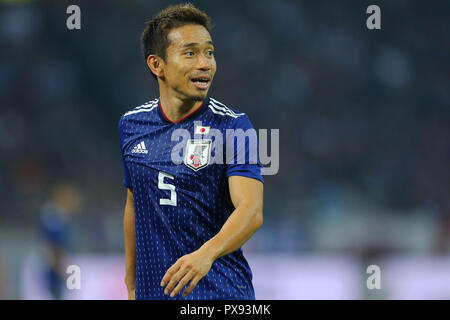 Saitama, Japon. 16 Oct, 2018. Yuto Nagatomo (JPN) Football/soccer : KIRIN Challenge Cup 2018 match entre le Japon 4-3 Uruguay à Saitama Stadium 2002 à Saitama, Japon . Credit : AFLO/Alamy Live News Banque D'Images