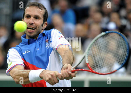 Prague, République tchèque. 18 Oct, 2018. Le double vainqueur de la Coupe Davis Radek Stepanek dire au revoir à sa carrière de tennis le 18 octobre à l'O2 Arena de Prague en République tchèque. Credit : Slavek Ruta/ZUMA/Alamy Fil Live News Banque D'Images