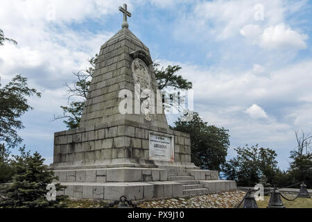 PLOVDIV, BULGARIE 11 juin 2017 : le monument à l'empereur Alexandre II à Bunardzhik tepe hill (colline de libertadors) dans la ville de Plovdiv, Bulgarie Banque D'Images