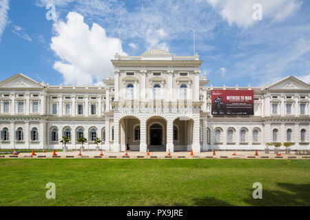 Le style palladien et l'architecture de la renaissance de la nation du plus ancien musée, Musée National de Singapour, Singapour. Banque D'Images