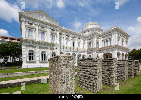 Le style palladien et l'architecture de la renaissance de la nation du plus ancien musée, Musée National de Singapour, Singapour. Banque D'Images