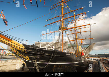 La découverte RSS, le premier bateau de prendre Scott et Shakleton à l'Antarctique, dans la région de Dundee, Ecosse, Royaume-Uni. Banque D'Images