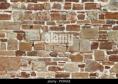 Mur de vieilles pierres, briques, de texture, de contexte Banque D'Images