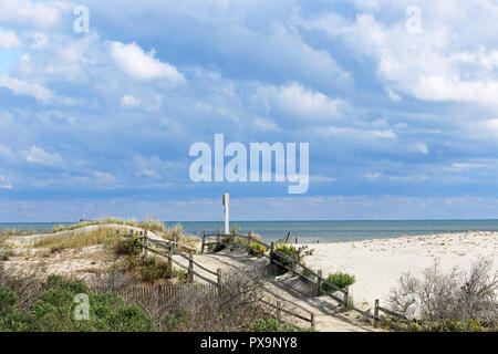 La plage à North Wildwood, New Jersey, USA Banque D'Images