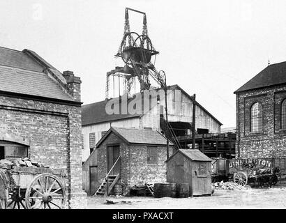 Mine de charbon principale, Dinnington début des années 1900 Banque D'Images