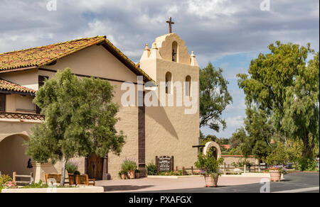 Mission Santa Inés, Solvang, Californie, USA. L'une des séries de 21 avant-postes religieux espagnol de la Haute Californie. Banque D'Images