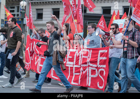 Manifestation à Paris 'tide' pour l'égalité, la justice sociale et de la solidarité Banque D'Images