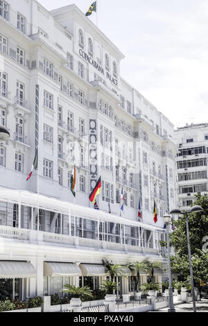 Rio de Janeiro, Copacabana, Copacapana Palace Hotel, Brésil Banque D'Images