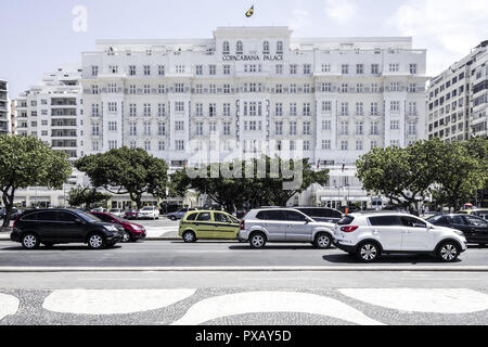 Rio de Janeiro, Copacabana, Copacapana Palace Hotel, Brésil Banque D'Images