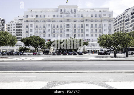 Rio de Janeiro, Copacabana, Copacapana Palace Hotel, Brésil Banque D'Images