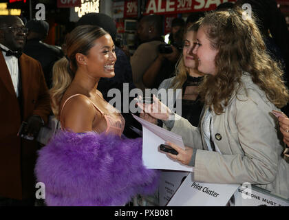 La première mondiale de 'l'Esprit 2 : La trouver' tenue à l'Cineworld Leicester Square - Arrivées comprend : Kaz Crossley Où : London, Royaume-Uni Quand : 19 Sep 2018 Crédit : Mario Mitsis/WENN.com Banque D'Images