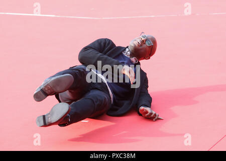 Rome, Italie. 1er janvier 2016. Directeur américain Barry Jenkins vu de présenter le film si Beale Vuiteboeuf pourrait parler pendant le 13e Festival du Film de Rome à l'Auditorium Parco della Musica. Credit : Cosimo Martemucci SOPA/Images/ZUMA/Alamy Fil Live News Banque D'Images