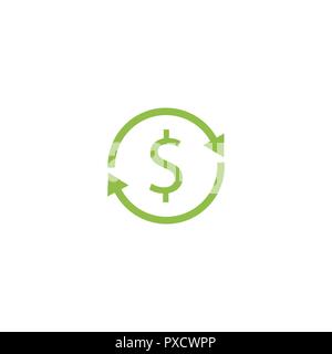 Dollar, signe, signe des finances télévision illustration vectorielle Illustration de Vecteur