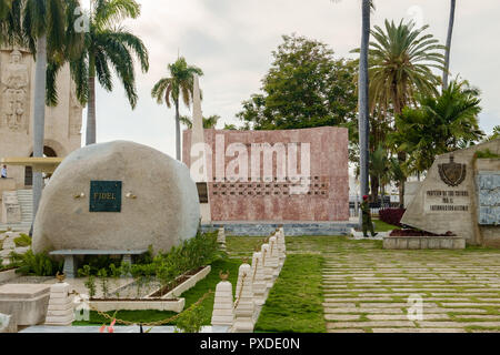 La Tombe de Fidel Castro, Santa Ifgenia Cimetière, Santiago de Cuba, Cuba Banque D'Images