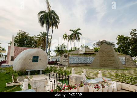 La Tombe de Fidel Castro, Santa Ifgenia Cimetière, Santiago de Cuba, Cuba Banque D'Images