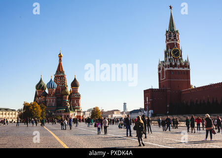 Le 11 octobre 2018. La Place Rouge de Moscou Banque D'Images