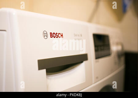 Logo Bosch lave-linge close up Banque D'Images