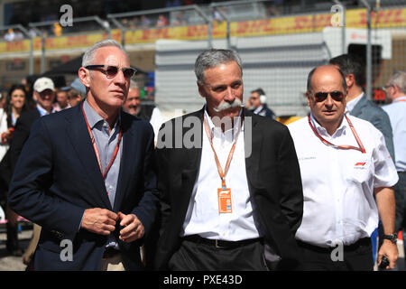 21 octobre 2018, le circuit des Amériques, Austin, USA ; Grand Prix de Formule 1 des États-Unis, jour de la course ; Chase Carey Banque D'Images