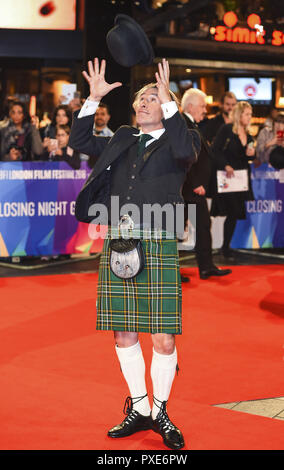 Londres, Royaume-Uni. 21 Oct, 2018. Steve Coogan assiste à la première mondiale de la soirée de clôture et de projection de gala 'Stan & Ollie' durant la 62e BFI London Film Festival. Crédit : Gary Mitchell/SOPA Images/ZUMA/Alamy Fil Live News Banque D'Images