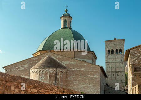 Église Saint Rufino, assise, Pérouse, Ombrie, Italie Banque D'Images