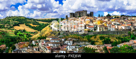 Melfi impressionnant,village,vue panoramique,Potenza Basilicata, Italie. Banque D'Images