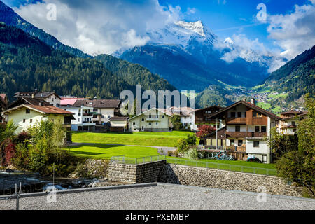 Station de ski de Mayrhofen, Autriche Banque D'Images