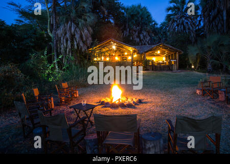 Kisima Ngeda Tented Camp au lac Eyasi en Tanzanie Banque D'Images