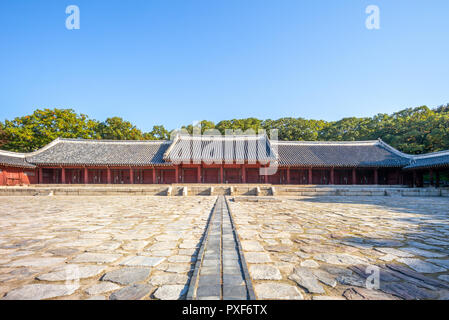 Un sanctuaire de Jongmyo, confucéenne à Séoul, Corée du Sud Banque D'Images