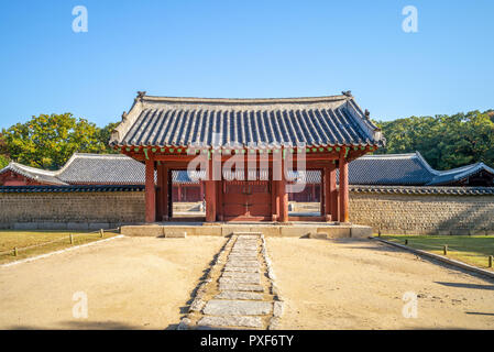 Un sanctuaire de Jongmyo, confucéenne à Séoul, Corée du Sud Banque D'Images