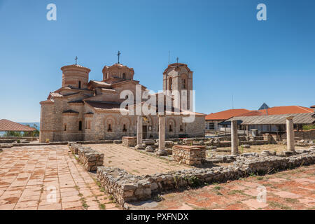 Basilique de St Clement à Ohrid, Macédoine Banque D'Images