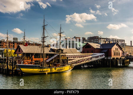 Boston Tea Party les navires et   Musée Boston, Massachusetts, USA Banque D'Images