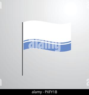 République de l'Altaï Waving Flag Illustration de Vecteur