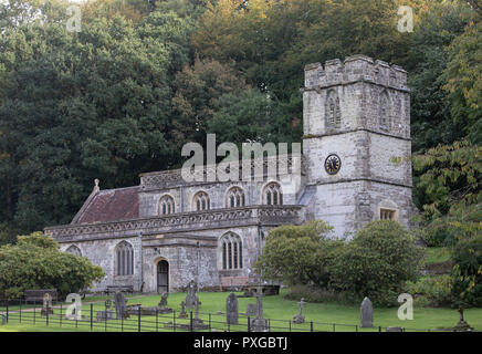 L'église Saint Pierre, Village Stourton, Stourhead, Wiltshire Banque D'Images