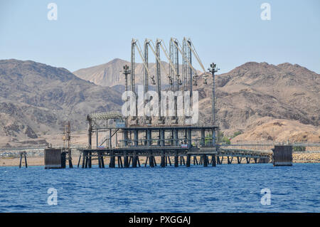 Aussi Trans-Israel Eilat-Ashkelon pipeline de signalement ou de pipeline est un oléoduc en Israël qui a transporté le pétrole brut en provenance de l'Iran à l'intérieur de ISR Banque D'Images