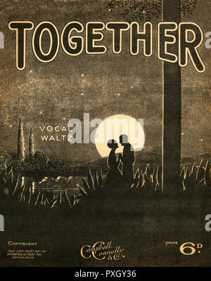 Together - vocal Waltz - couverture de la feuille de musique originale Banque D'Images