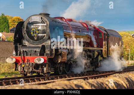 No46233 'Duchess of Sutherland' le Midland et Scottish Railway (LMS) Princess Coronation Class 4-6-2 'Pacific' type locomotive à vapeur construit en 1938. Banque D'Images