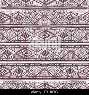 Résumé d'impression géométrique, tribal design. Banque D'Images