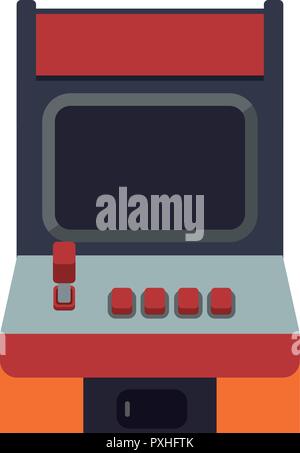 Machine de jeu vidéo rétro conception d'illustration vectorielle Illustration de Vecteur