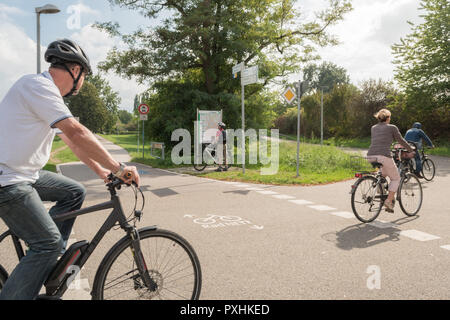 Freiburg im Breisgau vélo et pistes cyclables, Baden-Wurttemberg, Germany, Europe Banque D'Images