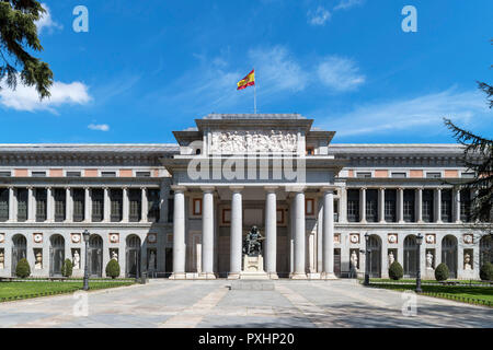 Madrid, Musée du Prado. Velazquez entrée du Museo Nacional del Prado du Paseo del Prado, Madrid, Espagne. Banque D'Images