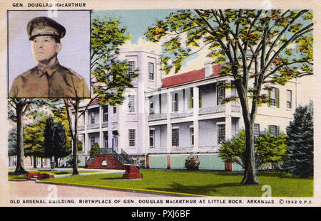 Lieu de naissance du général D MacArthur - Little Rock, Arkansas Banque D'Images