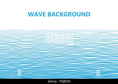 Abstract blue lines vague de fond, Vector illustration Illustration de Vecteur