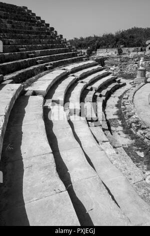 Salamine, Chypre du Nord. Détail de l'Amphithéâtre Banque D'Images